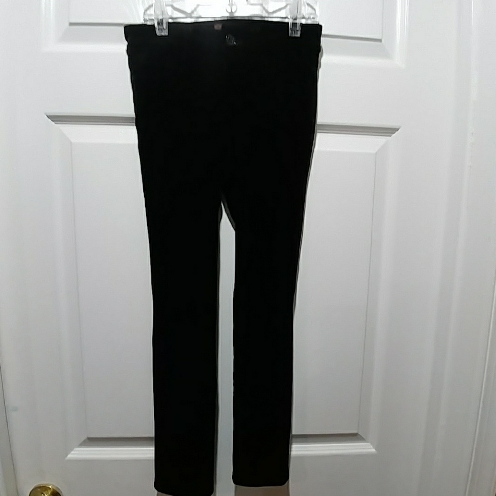7 for all Mankind Black Thick Velvet Pants